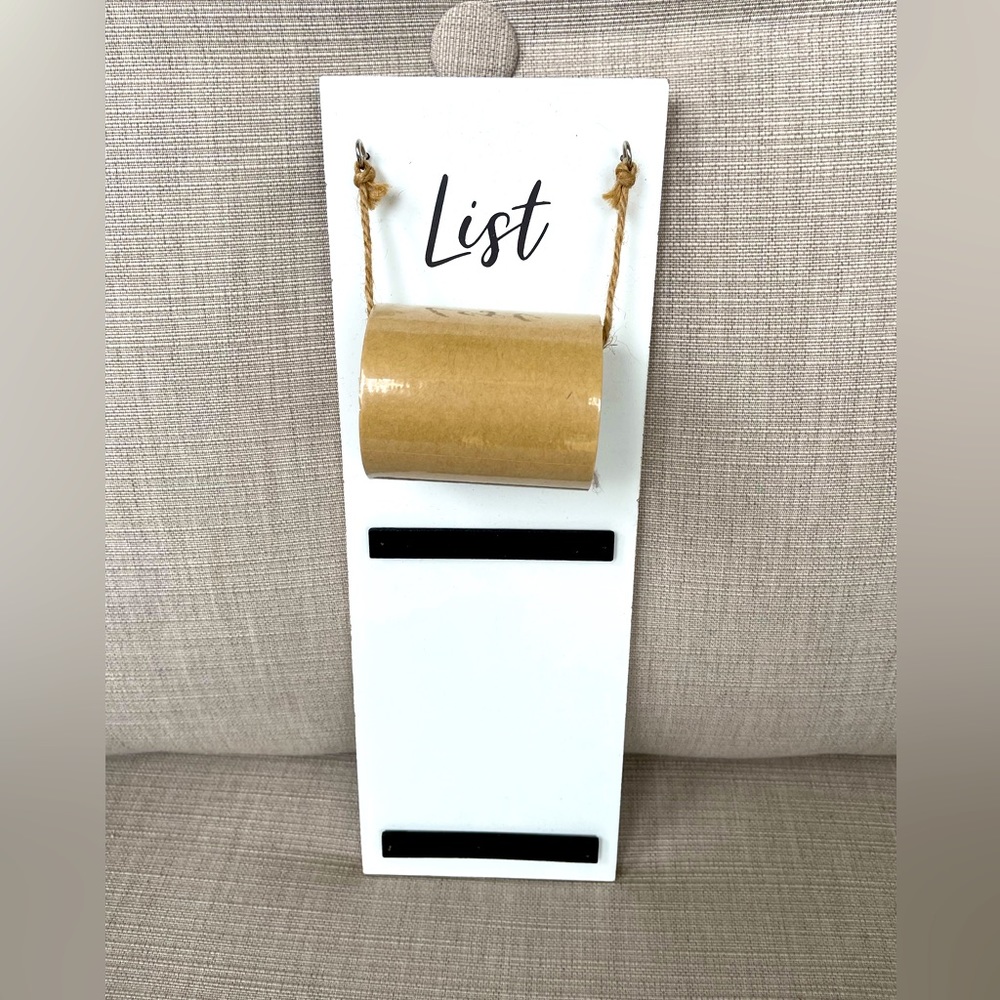 Wooden, White, List, Plaque